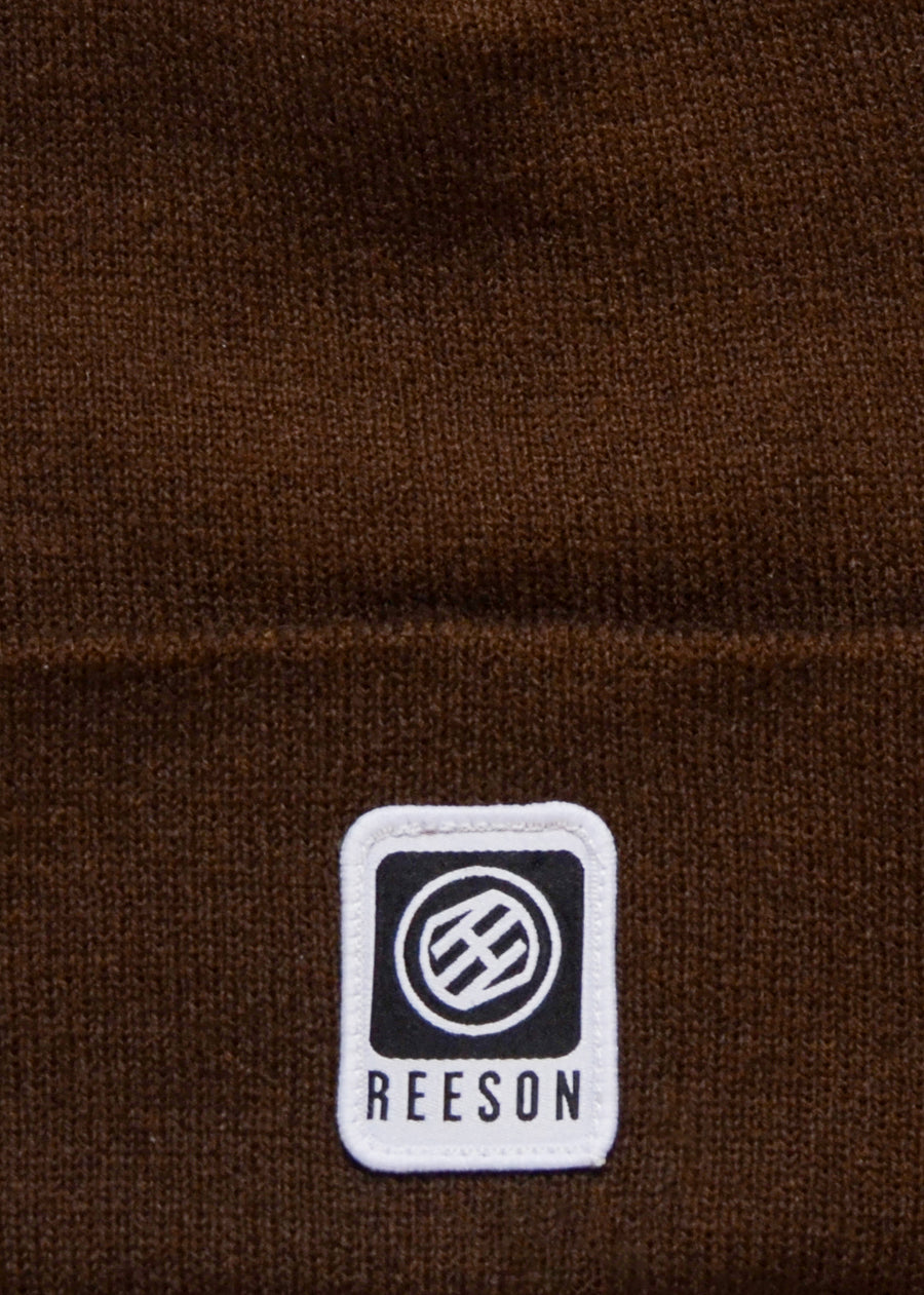 Reeson Original logo patch Beanie senape