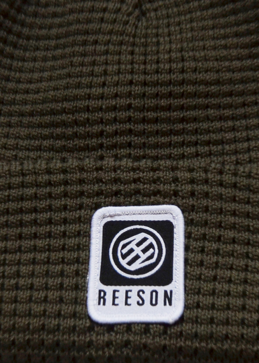 Reeson OG logo patch Beanie Olive Green